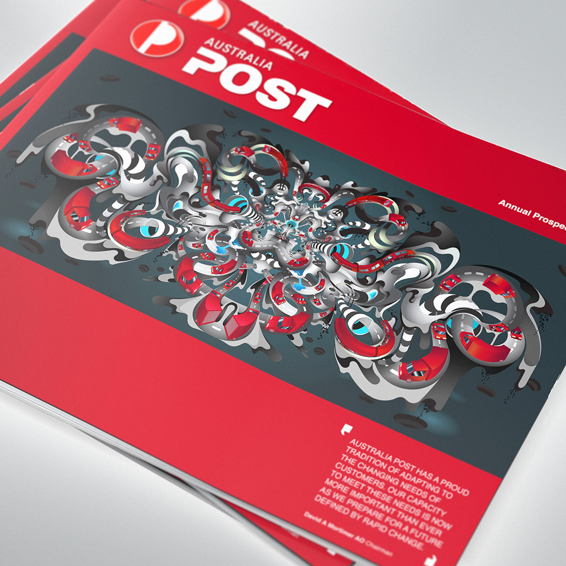aka illustration - Australia Post prospectus cover