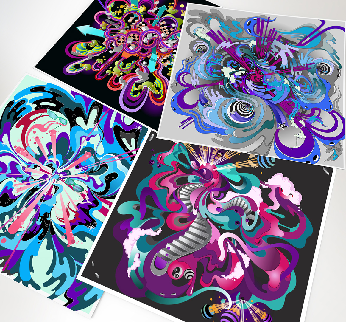 aka illustration - Babyliss limited edition packaging artwork