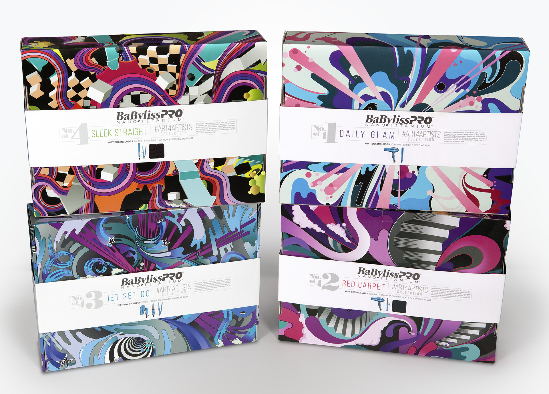 aka illustration - Babyliss limited edition packaging - front of packaging