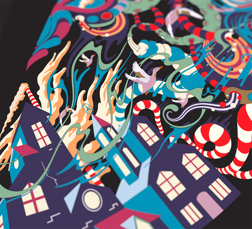 aka illustration - Mercedes badge artwork detail 1