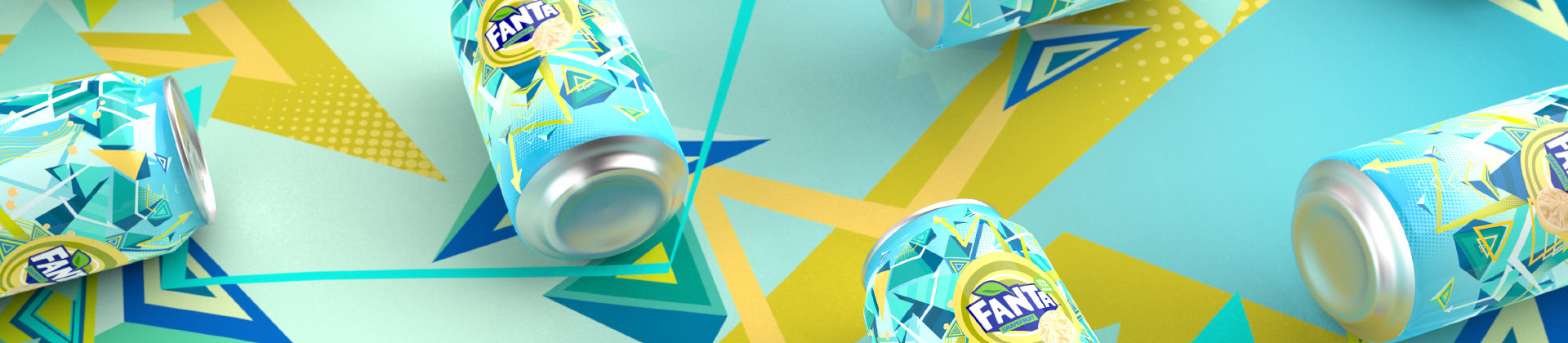 aka illustration - Fanta packaging artwork banner