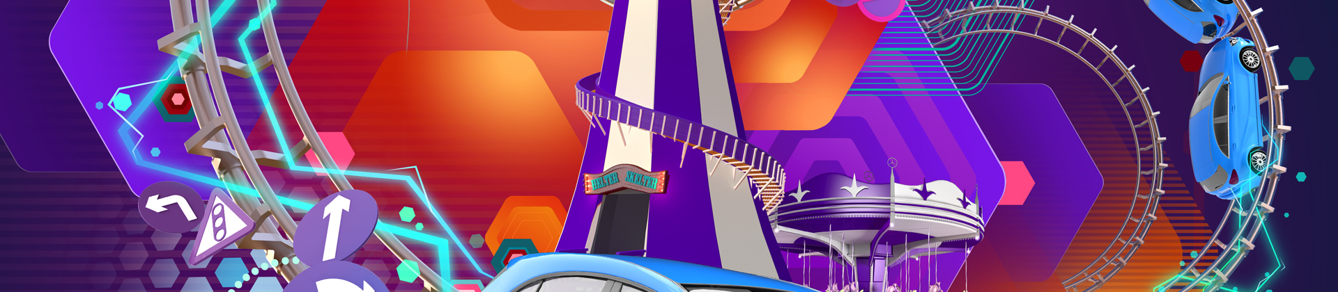 aka illustration - Mercedes - Life In Th Fun Lane artwork banner