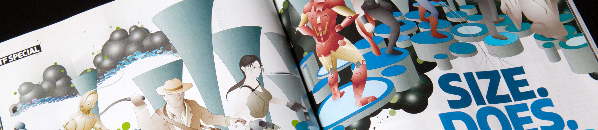 aka illustration - Total Film Magazine - Blockbuster heritage artwork banner