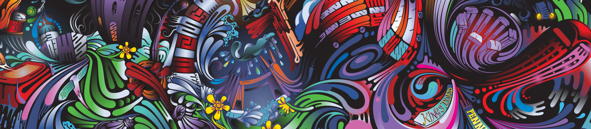 aka illustration - Patrón tequila limited edition packaging artwork banner