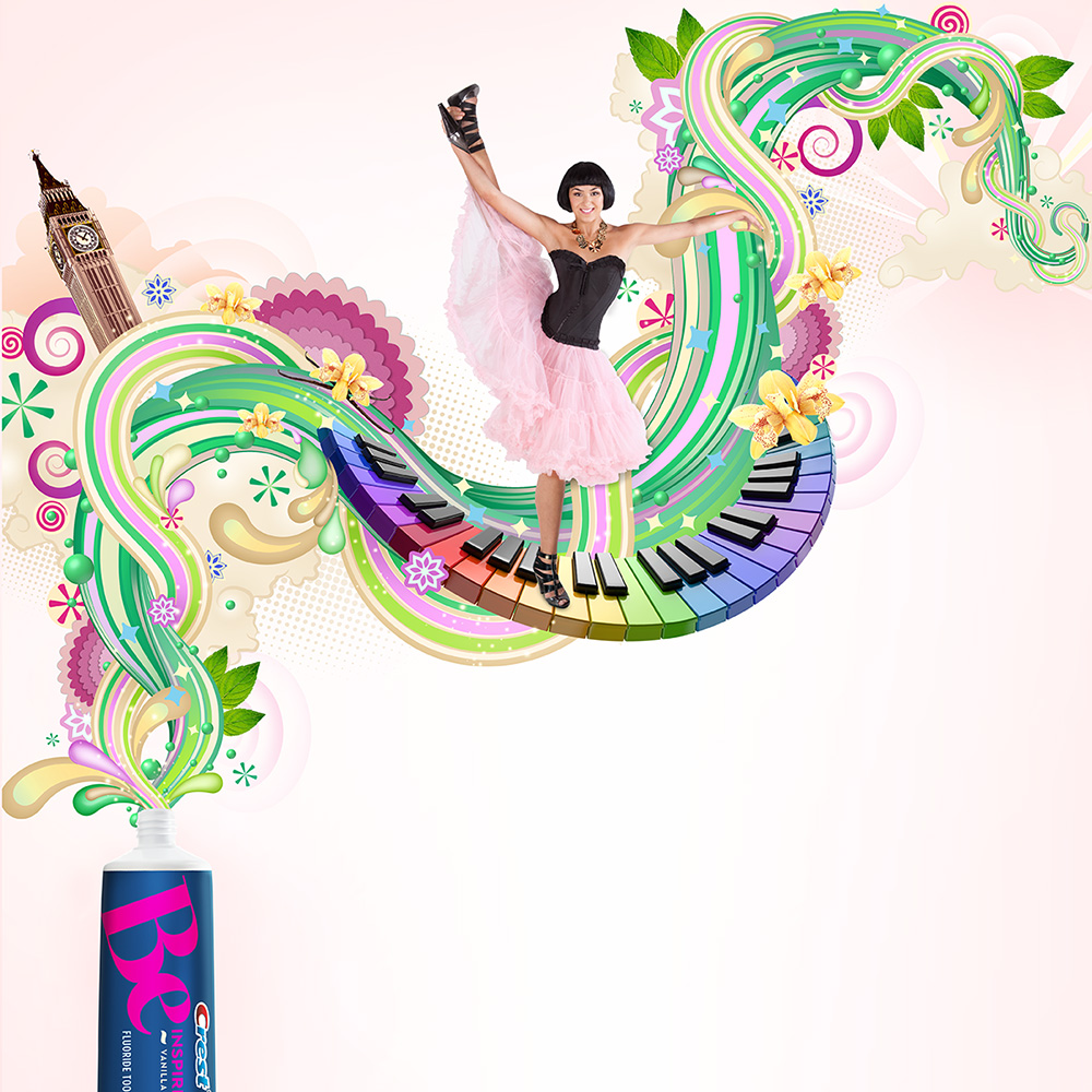 aka illustration - Crest Be Inspired portrait campain artwork