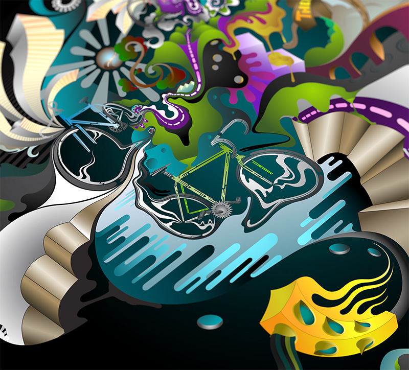 aka illustration - Cycling detail 3
