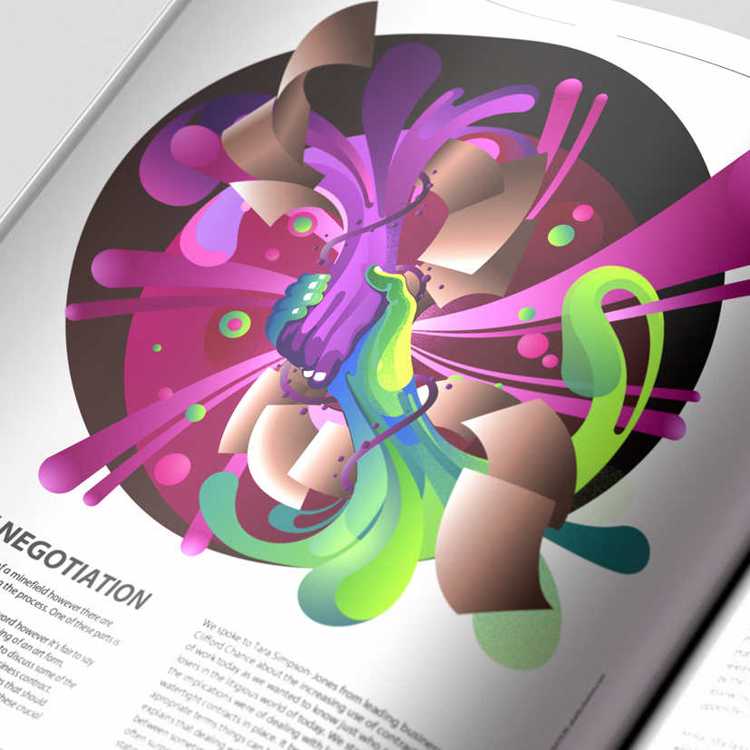 aka illustration - business editorial layout