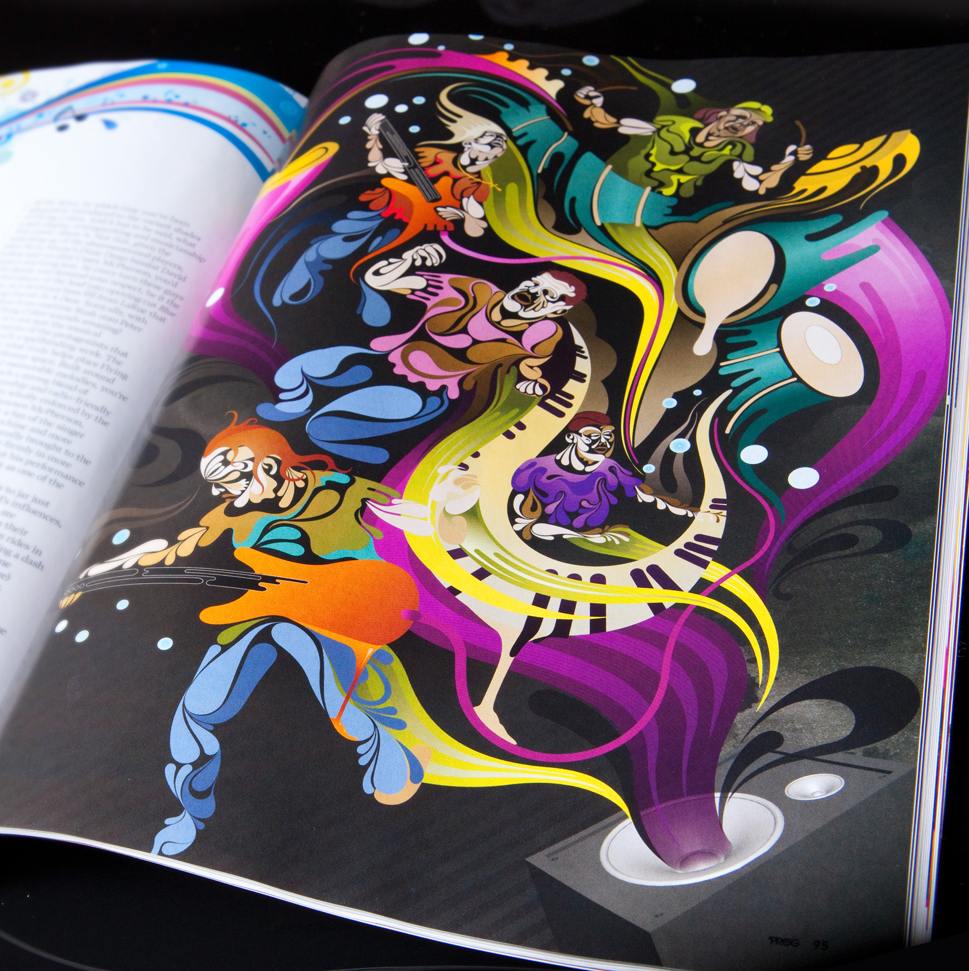 aka illustration - Flying Colours debut album layout 2
