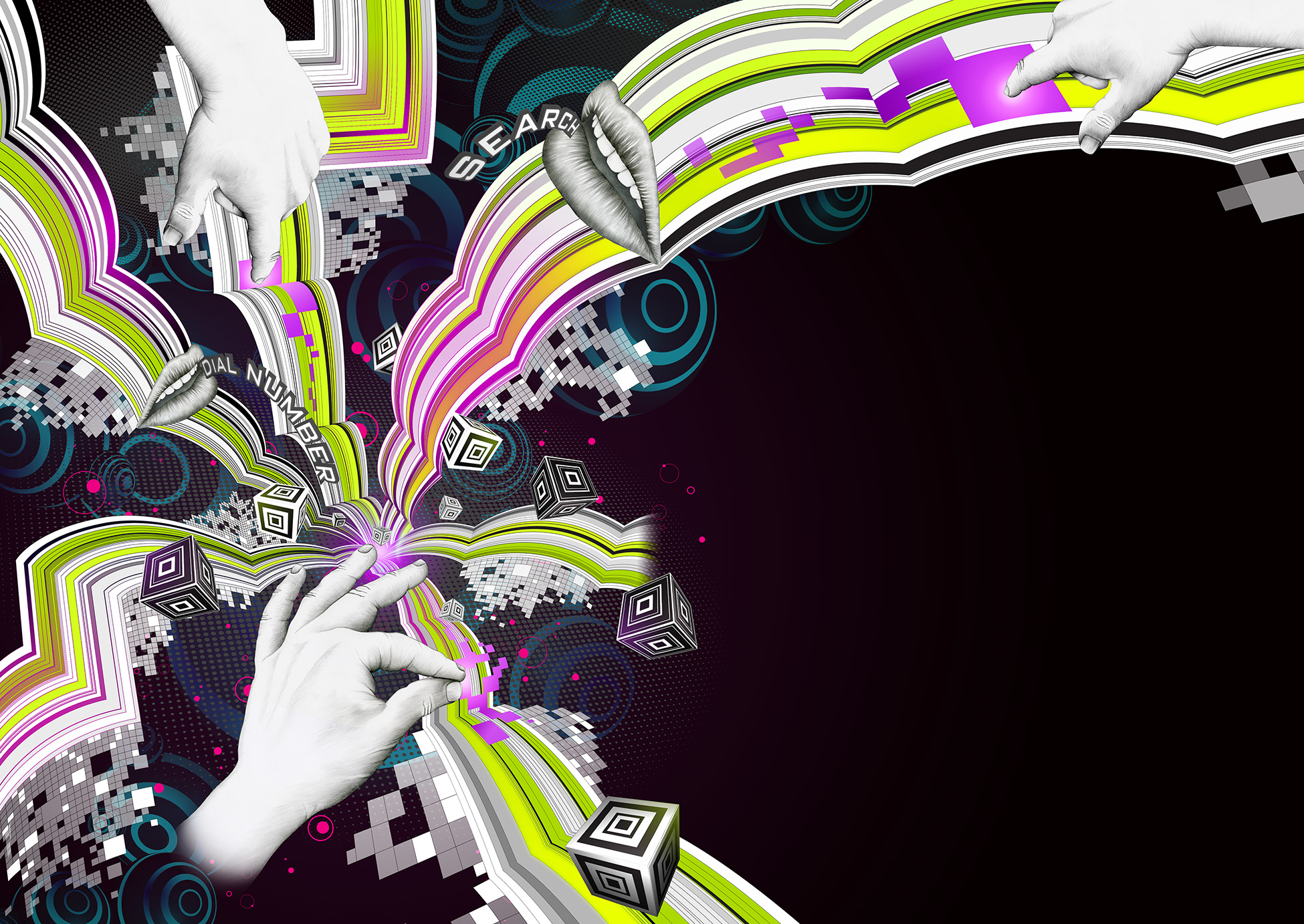 aka illustration - PC Format artwork - Future of digital interation