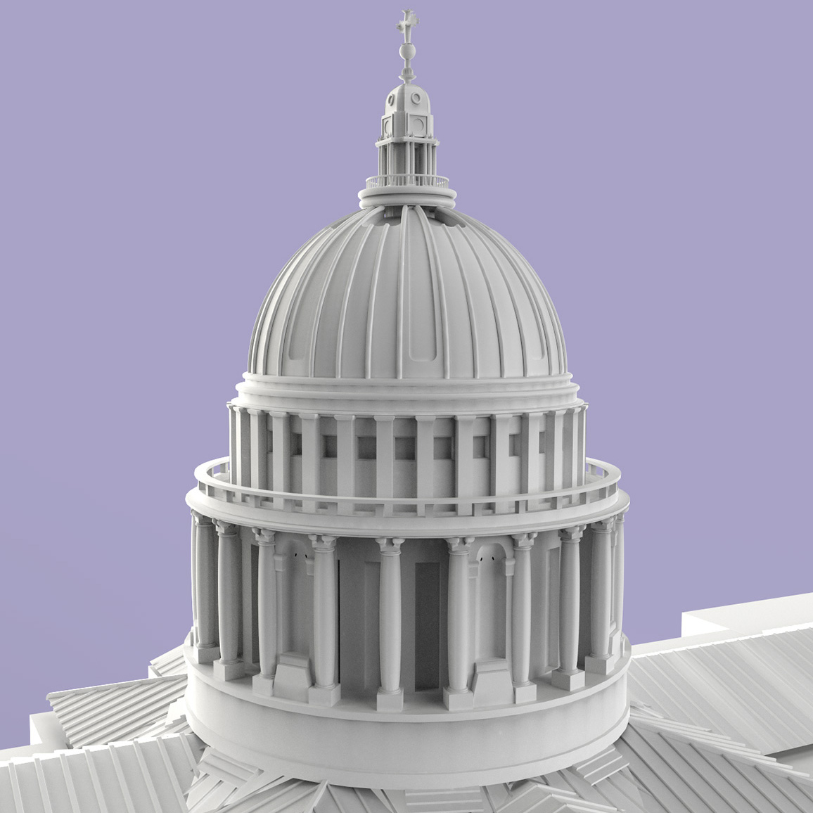aka illustration - Five Mile Press London - St. Paul's Cathedral rendering