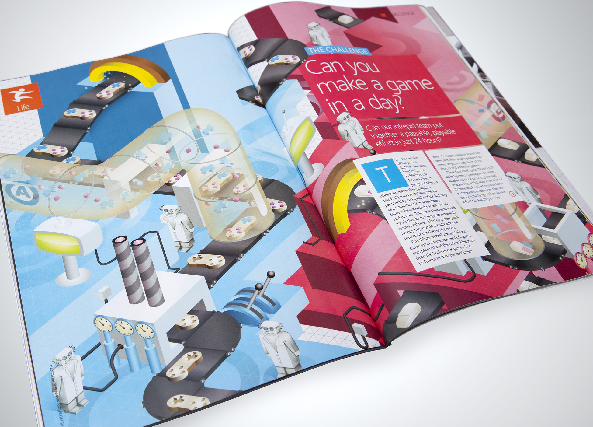 aka illustration - Official Windows magazine artwork