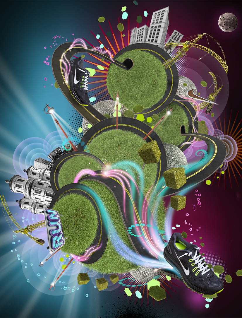 aka illustration - Nike 3D artwork