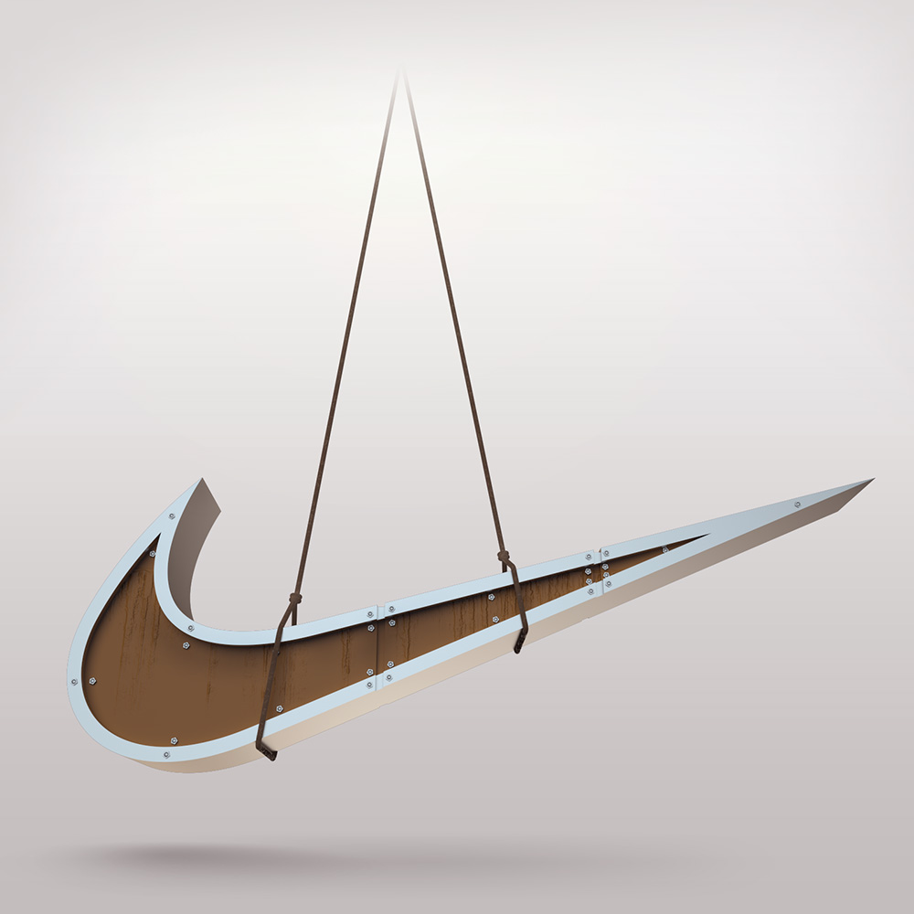 aka illustration - Nike 3D logo