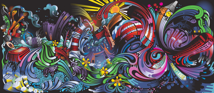 aka illustration - Patrón tequila limited edition packaging artwork