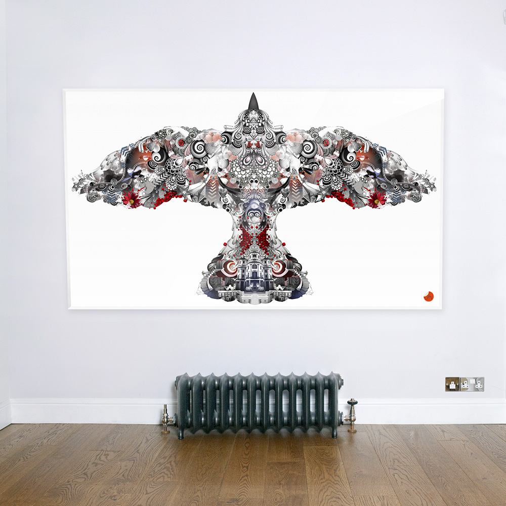 aka illustration - Ravensburger jigsaw bird artwork framed
