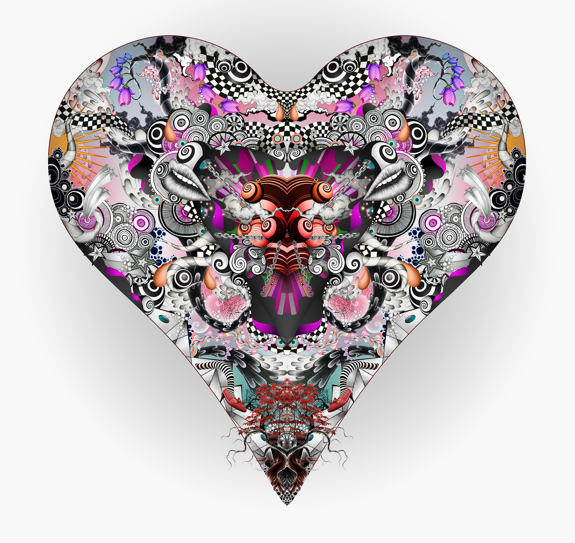 aka illustration - Ravensburger jigsaw heart artwork