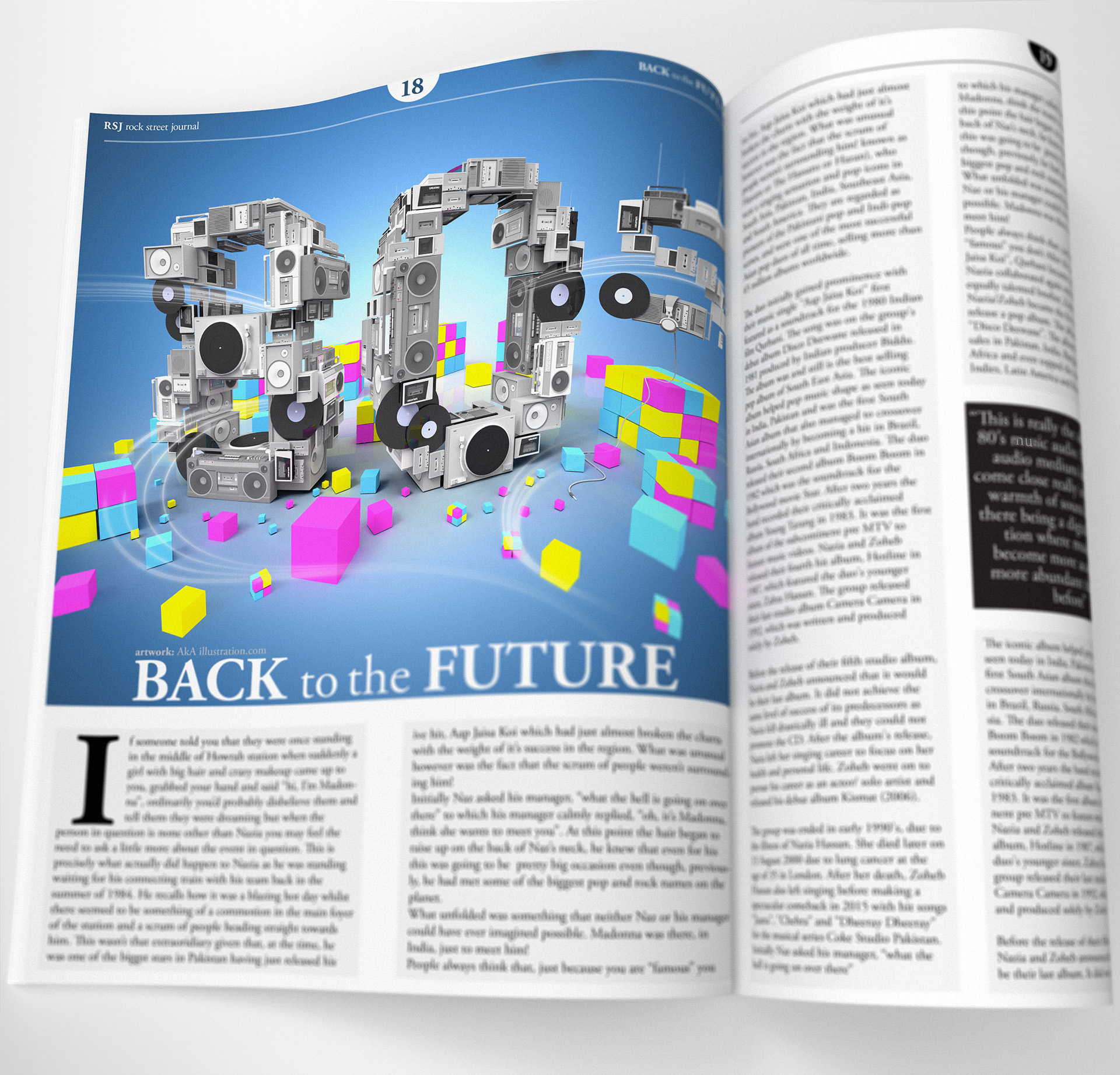 aka illustration - Rock Street Journal layout