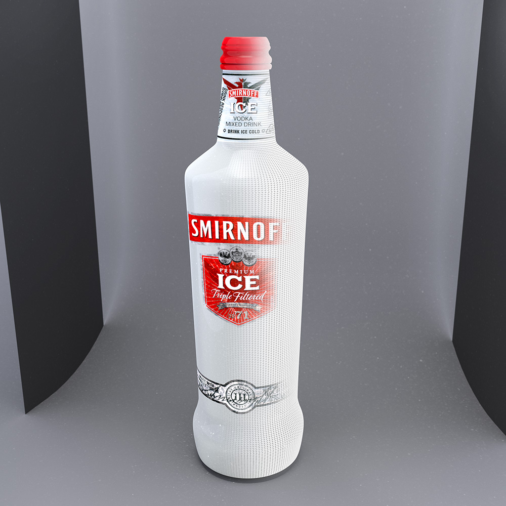 aka illustration - Smirnoff bottle