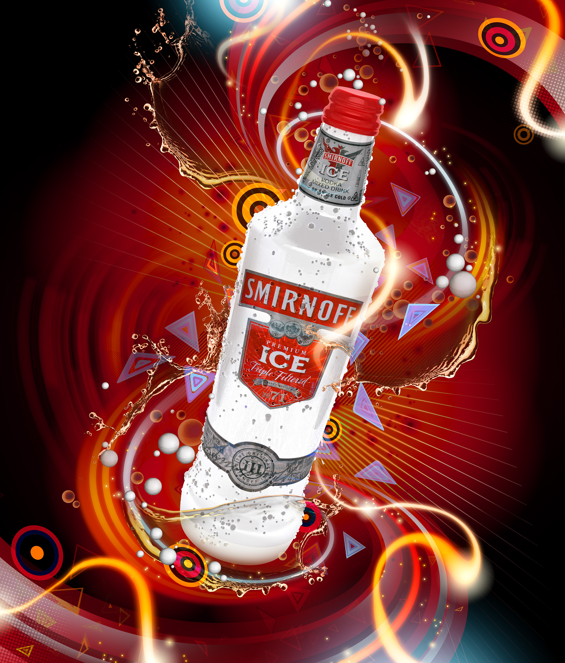 aka illustration - Smirnoff promo artwork