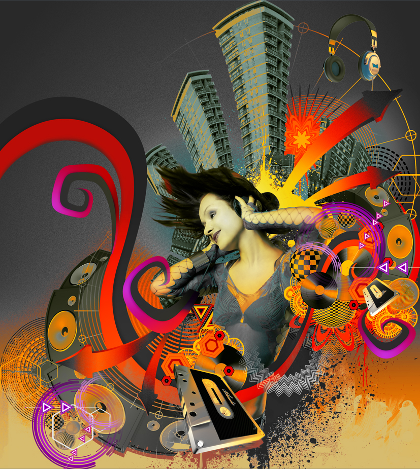 aka illustration - Future Publishing Urban Music Scene artwork